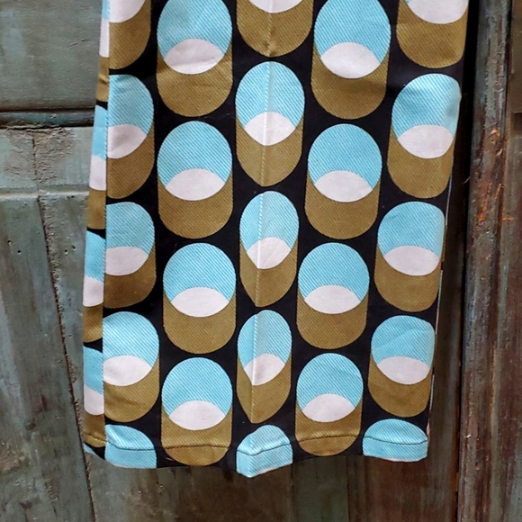 bentley a. Retro Geometric Print, Straight Legs, Size 6, NWOT - Picture 6 of 9